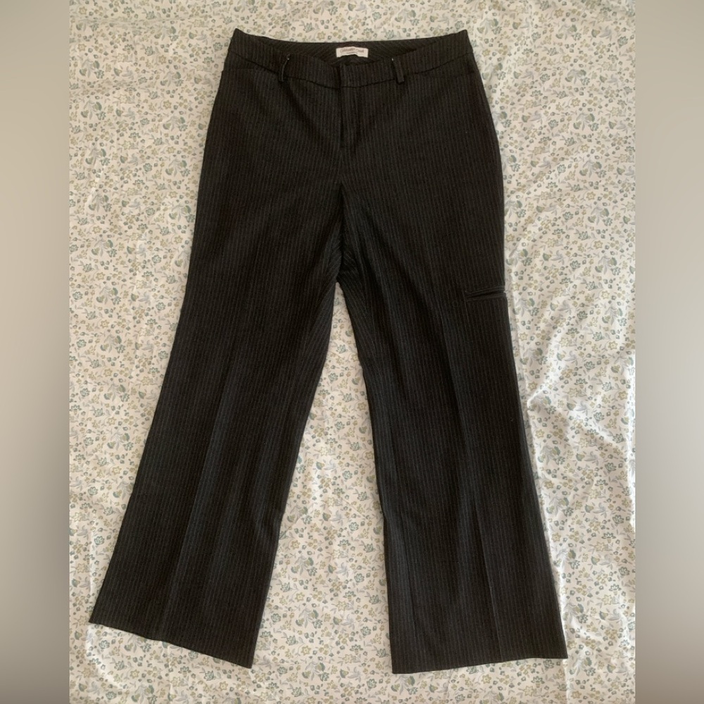 Coldwater Creek Trouser Fit Pinstripe Dress Pants Size 10 Stretch Career Pants